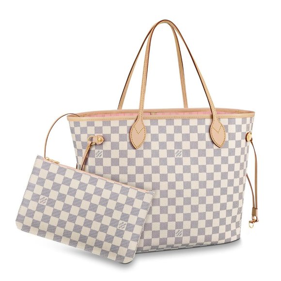 Louis Vuitton Handbags - NEW with pouch! Neverfull MM Damier Azur Ballerina